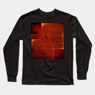 Abstract fiery landscape Long Sleeve T-Shirt